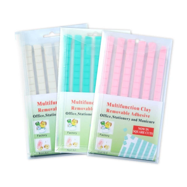 96 pz Colla Adesiva Nail Art Argilla Riutilizzabile Strumenti Visualizzazione Unghie Riutilizzabili Y4