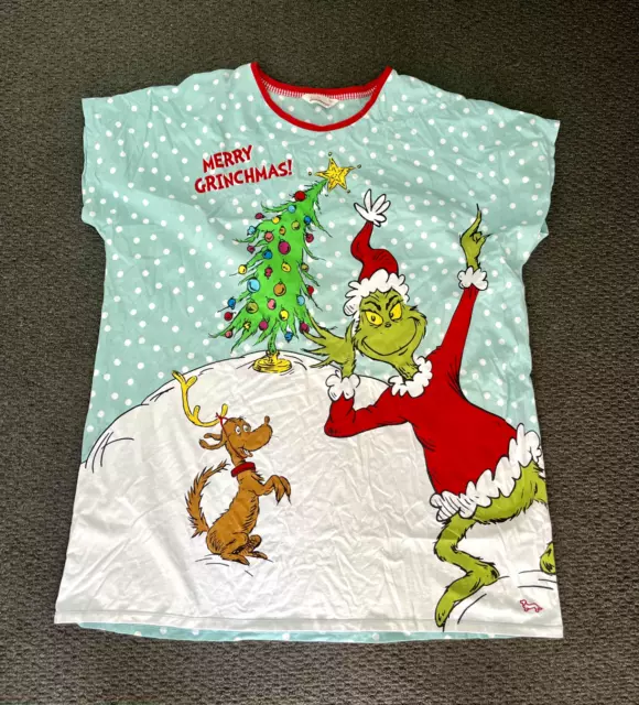 Peter Alexander Plus Size Dr Suess How The Grinch Stole Christmas Nightie 3+