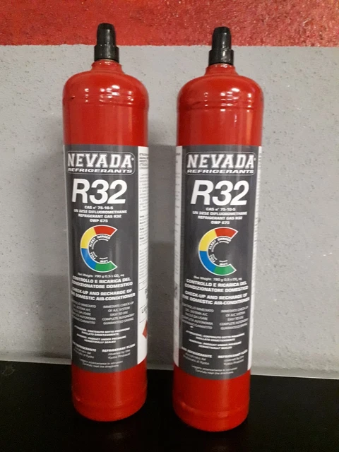 Bouteille De Gaz Réfrigérant R32 - 1000 Ml (780g Net), Neuve, Rechargeable