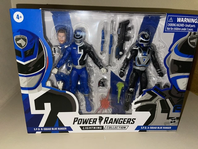 HASBRO POWER RANGERS Lightning Collection SPD Blue Ranger vs A-Squad ...