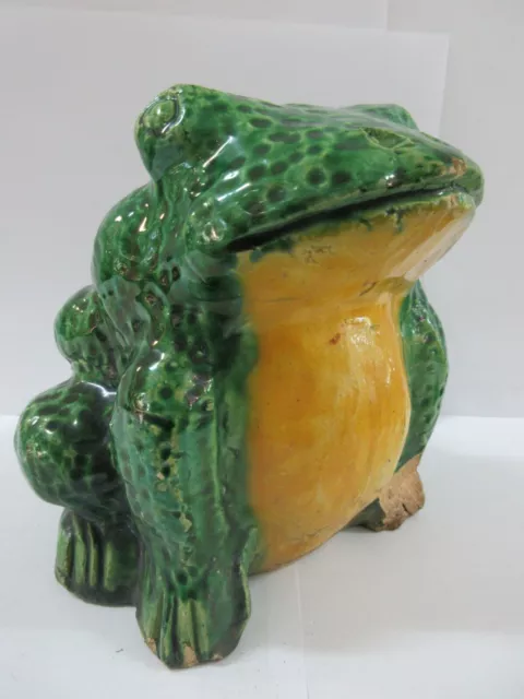 Bosley Ware Pottery Yellow Belly Frog / Australian Pottery . 16 Cms