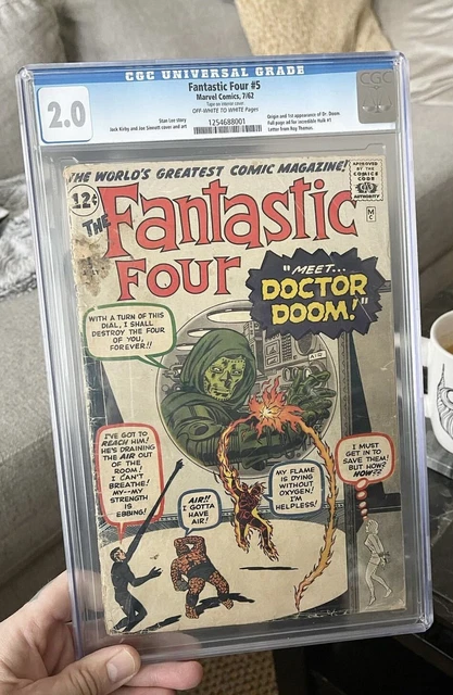 Fantastic Four #5 - Marvel 1962 CGC 2.0 Origin and 1st Appearance of Dr. Doom