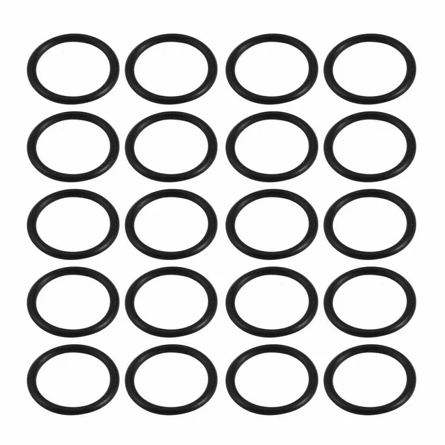 20pcs Black Nitrile Butadiene Rubber NBR O-Ring 7.5mm Inner Dia 1mm Width ✦KD