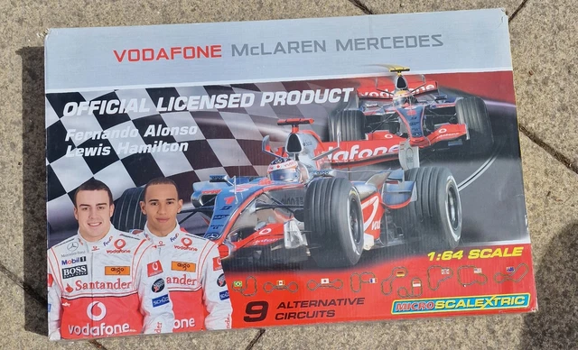 Coche Scalextric Vodafone McLaren Mercedes F1 – Escala 1:32 Para Pistas Slot Analógicas, Réplica De Competición