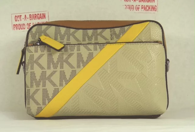 Michael Kors Unisex Cooper Chino MK Signature East West Utility Crossbody Bag
