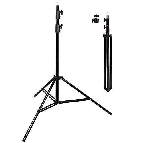 Heavy Duty Light Stand 9.5 Feet/2.8 Meters Adjustable Spring Cushioned Metal ...
