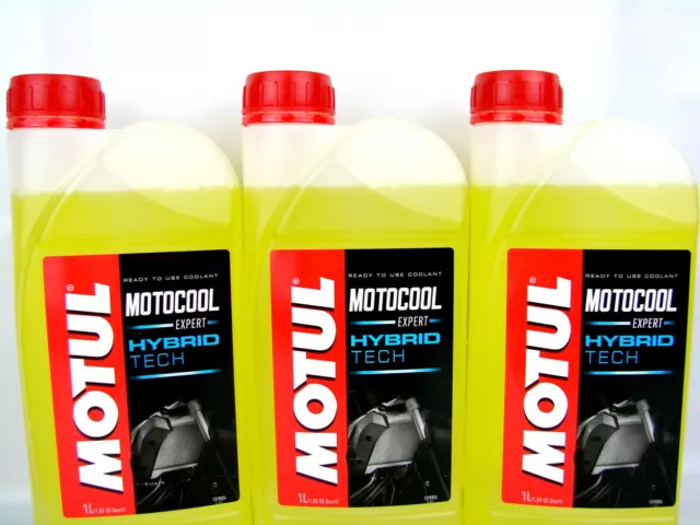 Kühlflüssigkeit 3Liter Motul Motocool Expert Motorrad gelb Kühlerschutz 3x 1L