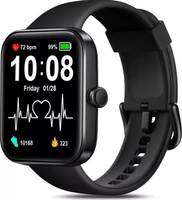 Tensky Smart Watch Activity Tracker Heart Rate Monitor Android iOS Touch Music