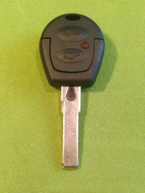 Vw Seat Skoda 2 Button Key Case Shell Blade Cut To Code Or Picture Free