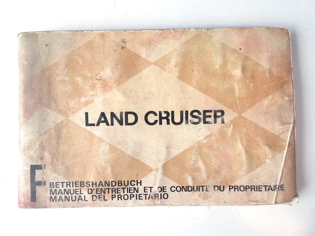 Toyota Land Cruiser 170322452 Manuale del proprietario Manuale del proprietario
