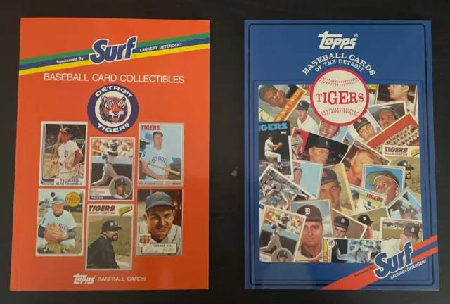 Lot of Two Detroit Tigers Topps Baseball Card Books SGA