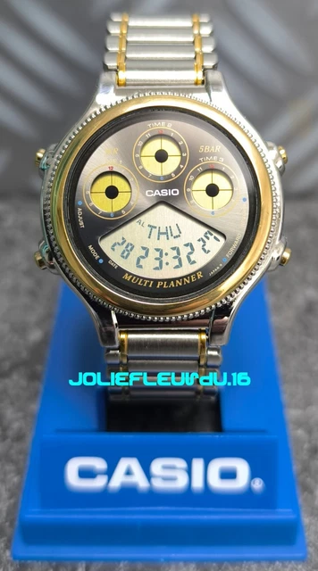 1991 CASIO ⌚️ BGP-260 ▻ 2 tone MULTI PLANNER Watch 931