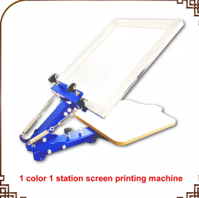 1 COLOR SCREEN PRESS single color screen printing manual desktop screen print E