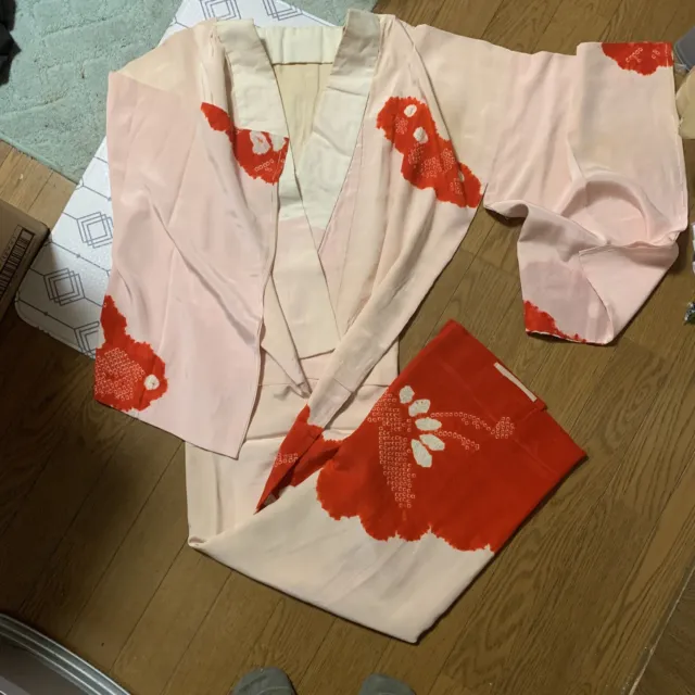 Japanese　kimono  naga juban silk 100%