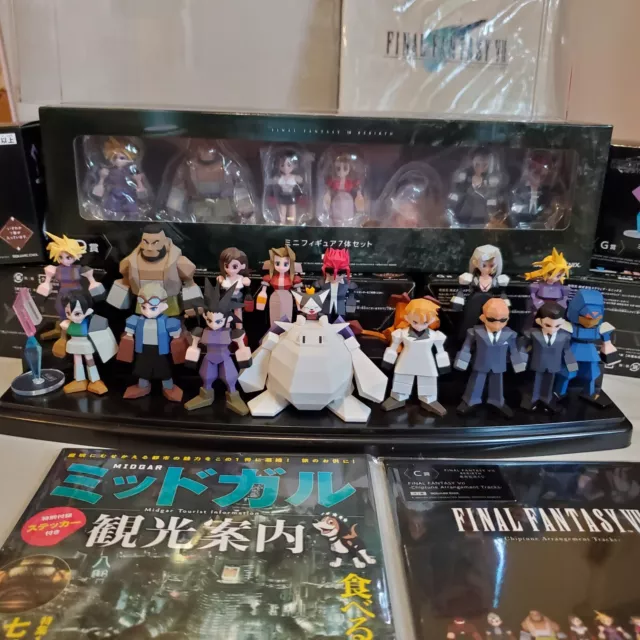 FINAL FANTASY 7 VII Kuji Polygon Japanese Square-Enix Complete Set 1 & 2 Rebirth