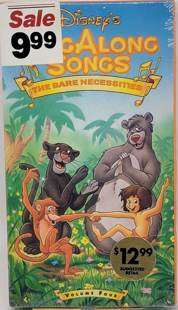 DISNEY'S SING ALONG Songs - The Bare Necessities Volume Four (4) (VHS