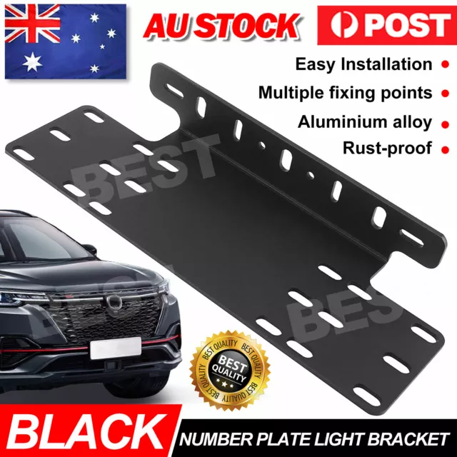 Number Plate Holder Mount Bracket Car Led Driving Light Bar Spot Licence