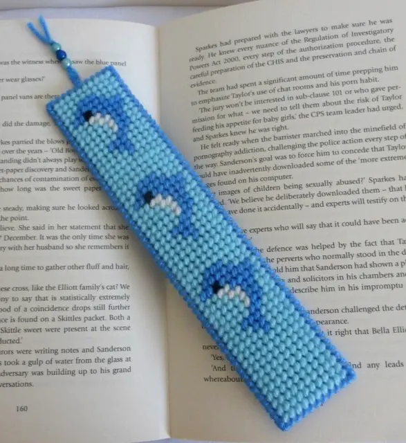 DOLPHIN Porpoise Sea Life - Handmade bookmark. Easter, Birthday, Book lover Gift