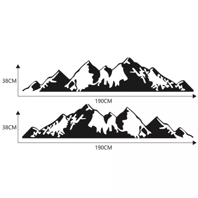Car Stickers Vinyl Mountain Decal Car Emblem Graphic Decal For Truck Universal