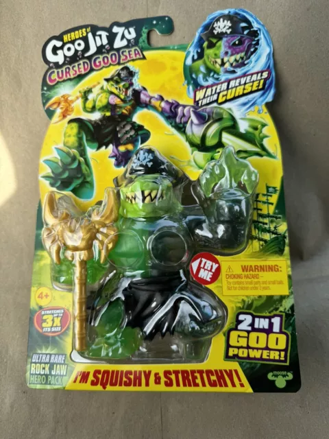 Heroes of Goo Jit Zu Cursed Goo Sea Hero Pack ROCK JAW ULTRA RARE New  In Hand