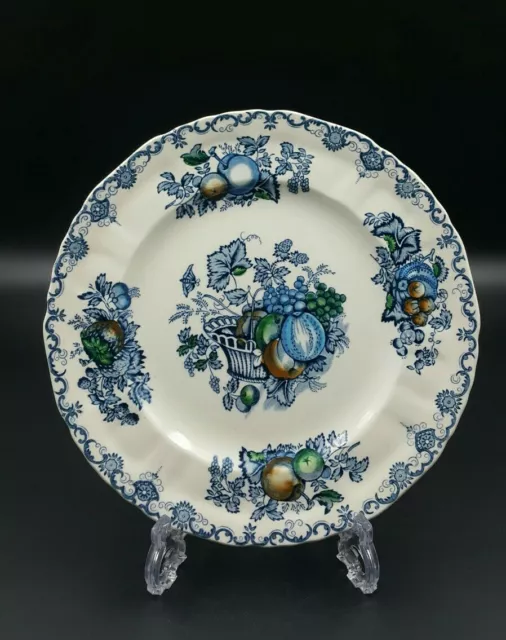 Mason's Patent Ironstone 'Fruit Basket' Blue 14.5 cm Side/Tea Plate