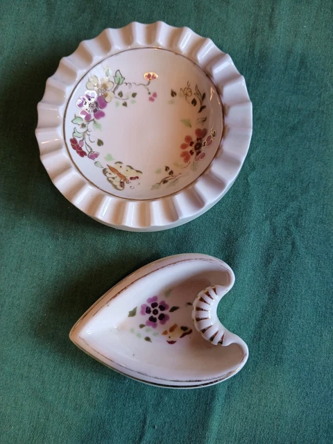 zsolnay porcelain ashtray Hungary 2 pcs.