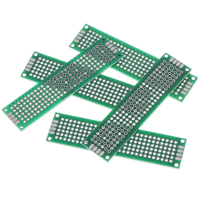 5X Double Side 2x8cm Prototype PCB Universal Printed Circuit Board Copper Pl_ Jf