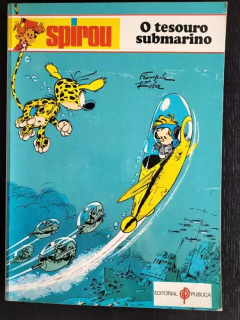 Spirou Album portugiesische Comics 1982 O Tesouro Submarino SELTEN ALTES Franquin