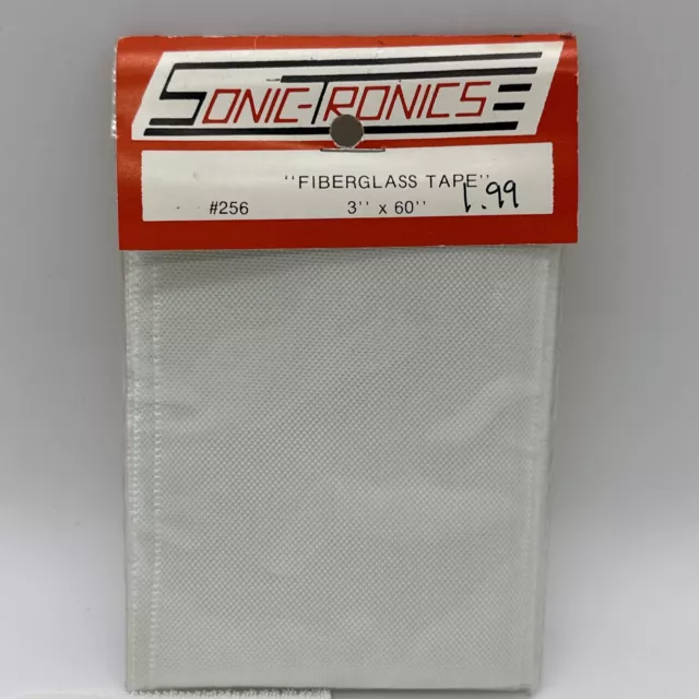 Cinta de fibra de vidrio Sonic-Tronics 3"" x 60"" #256 - Nueva de lote antiguo