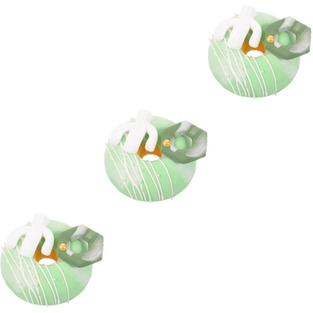 3 pz ciambella realistica ciambella artificiale cactus falso ciambella artificiale