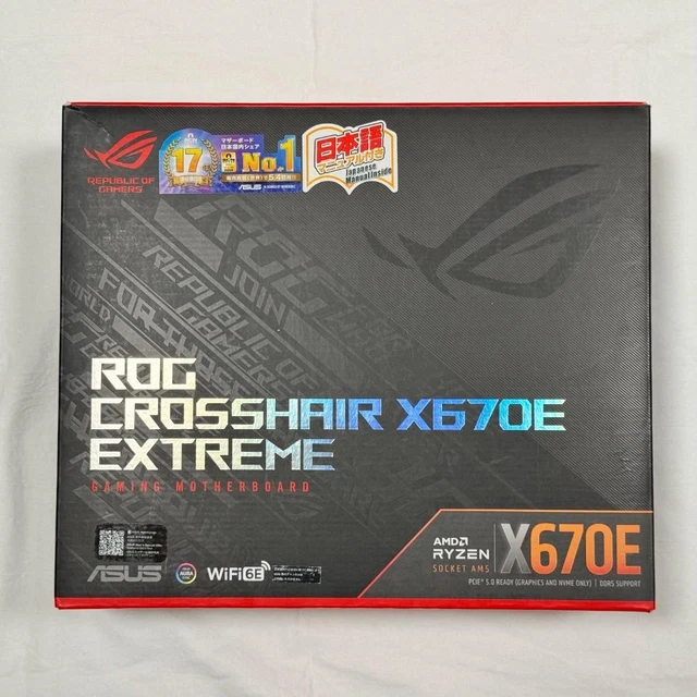 ASUS ROG CROSSHAIR X670E Extreme AM5 High-End Motherboard Tested £920. ...