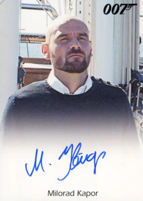 James Bond Archives 2015 Edition Milorad Kapor Autograph Card