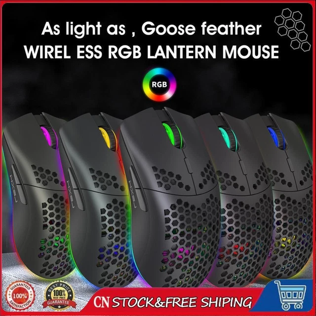 HXSJ T66 2.4GHZ Gaming Mouse Backlit Honeycomb Shell 7 Programmable