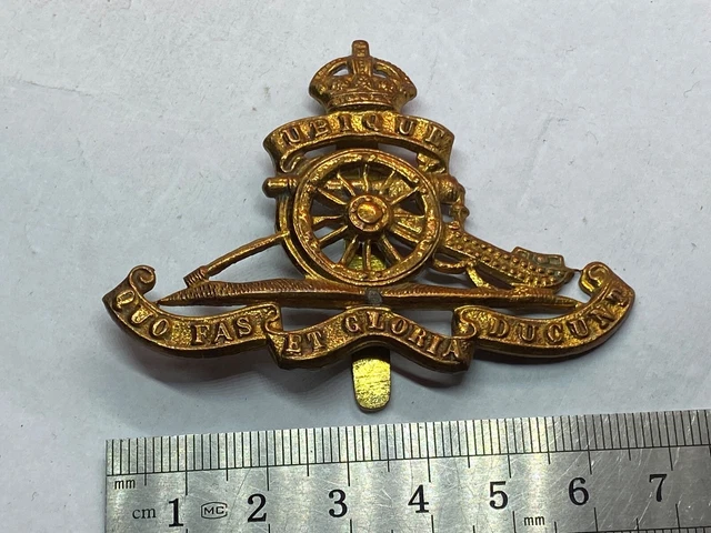 ORIGINAL BRITISH ARMY WW1 / WW2 Royal Artillery Cap Badge EUR 17,09 ...