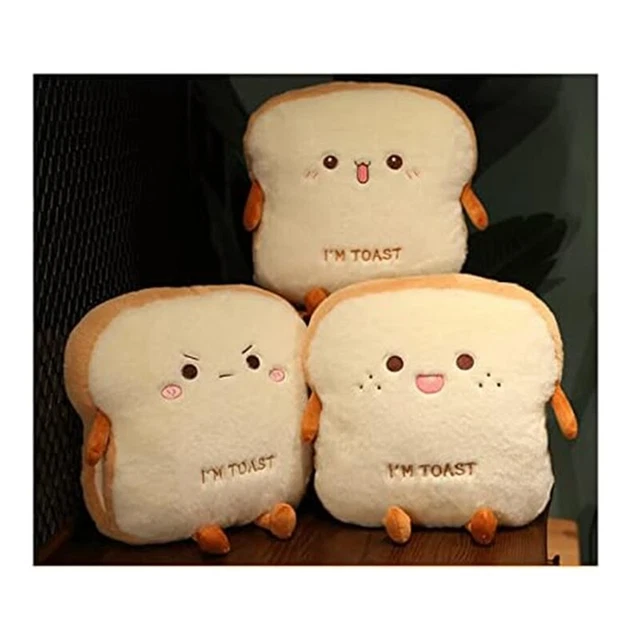 TOAST BREAD PLUSH Toy Cute Croissant Plush Stuffed Funny Food Plushies