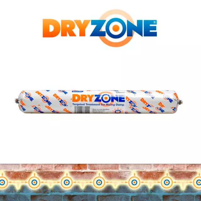 1 x Dryzone Injektionscreme - Horizontalsperre gegen aufsteigende Feuchtigkeit