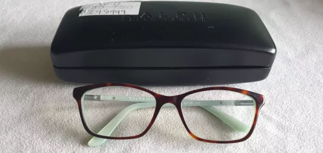Ralph Lauren brown tortoiseshell cat's eye glasses frames. RA 7044 601 With case