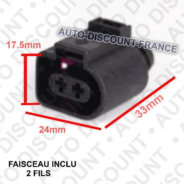 Connecteur Prise Haut-parleur Arrière Pour Peugeot 207 (2007 Et +) - Occasion, Couleur Noir