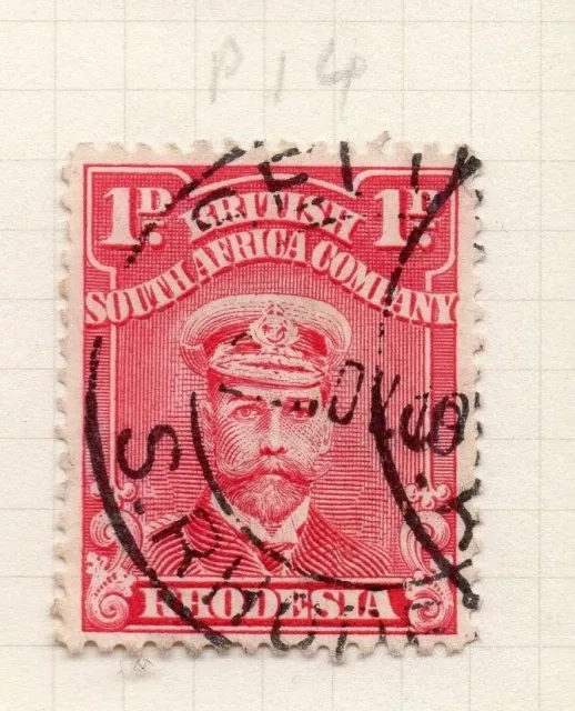 Rhodesia 1913-22 GV Admiral Type Early Issue Fine Used 1d. 274504