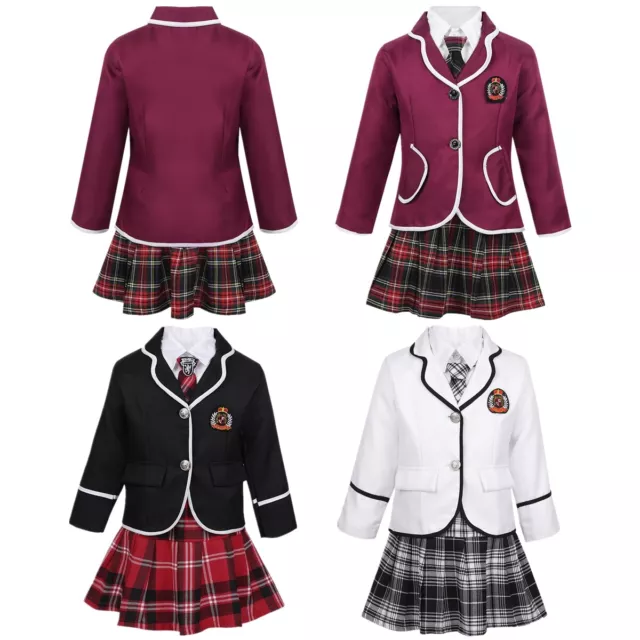 Mädchen Schuluniform Set Japanischen Anime Kostüm Smoking Anzug Schule Cosplay