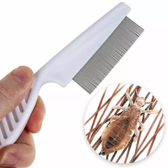 High Quality Metal & Plastic Nit Comb Fine Tooth Detection Remove Head Lice Eggs