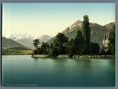 vintage ph Adelboden PZ vintage photochromie Berner Oberland photochromie 