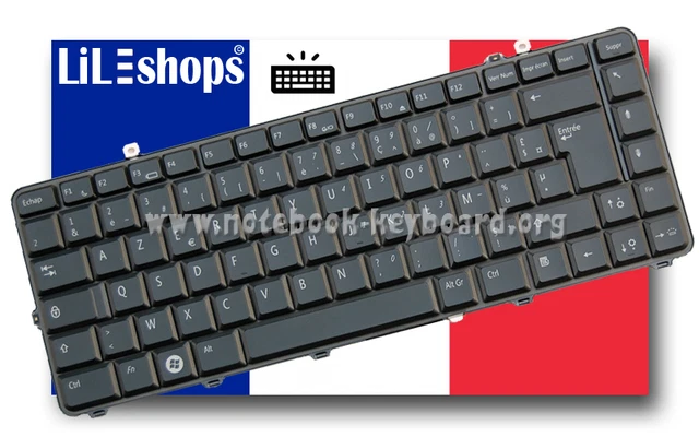 Clavier AZERTY Français Noir Pour DELL STUDIO NSK-DC10F - Fonctionne Parfaitement (Occasion)