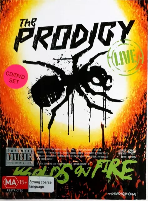 THE PRODIGY Live Worlds on Fire CD + DVD 2011 Australia NTSC todas las regiones