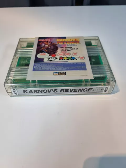 Neo Geo MVS, Karnovs Revenge, Only Cassette and Marquee. (29358)