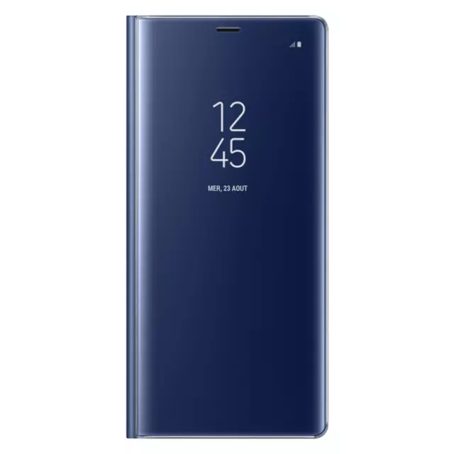 Original Samsung Ef-Zn950 Etui Clear View Cover Bleu Pour Samsung Galaxy Note 8