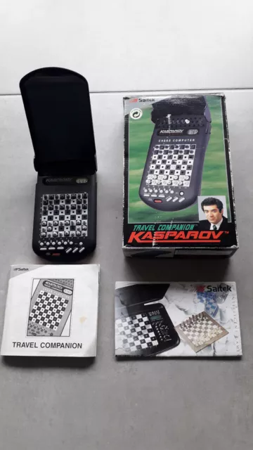 Jeu d'échecs vintage travel companion Kasparov Saitek