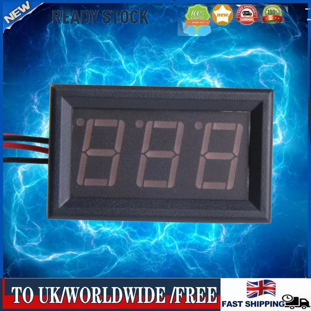 Digital DC Ammeter 20A Red LED Panel Amp Meter Digital Electricity Meter
