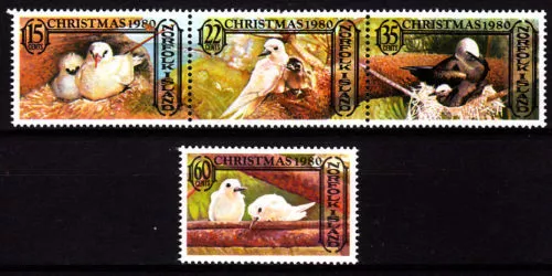 1980 Norfolk Island Christmas MUH - Complete Set