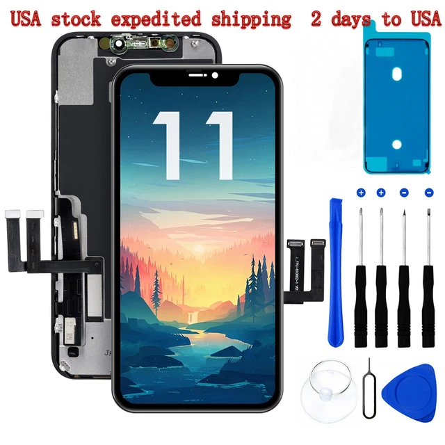 Touch Digiziter LCD Screen Display Panel with Tape Adhesive tool For Iphone 11